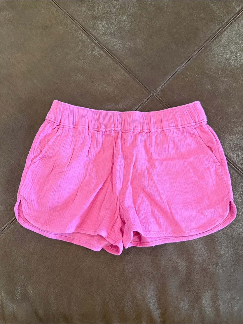 Vineyard Vines Pink Elastic-Waist Athletic Shorts